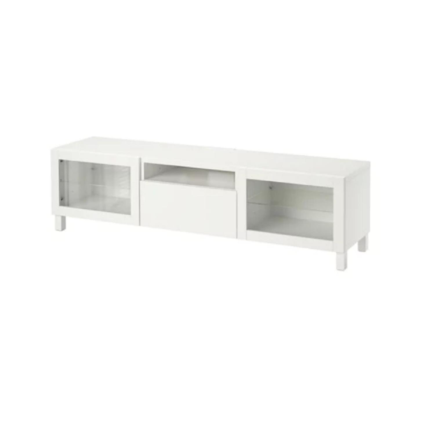 Ikea Besta White Entertainment Center/TV Unit - image-0