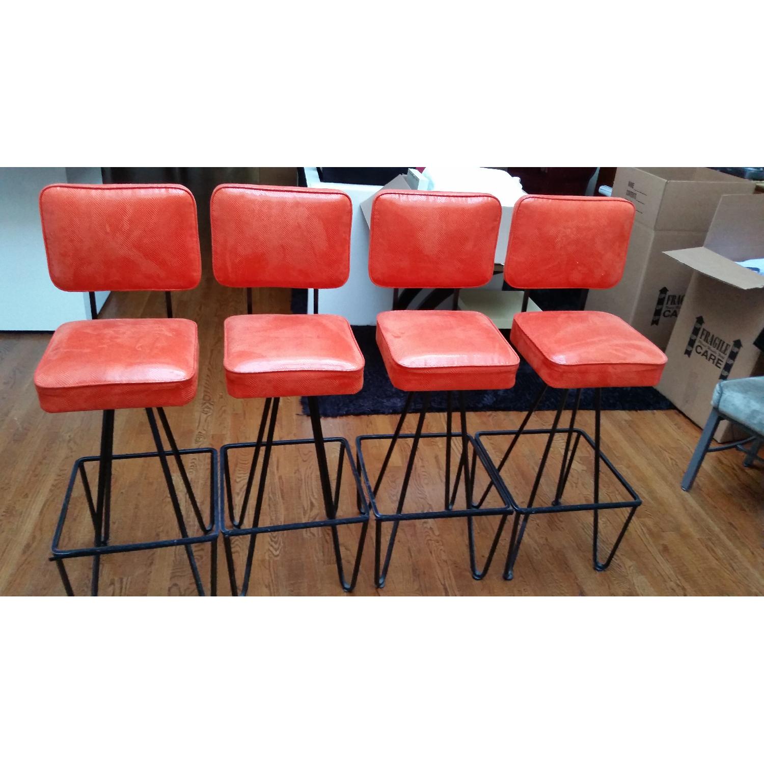 Art Deco Vintage Counter Bar Stools - image-2