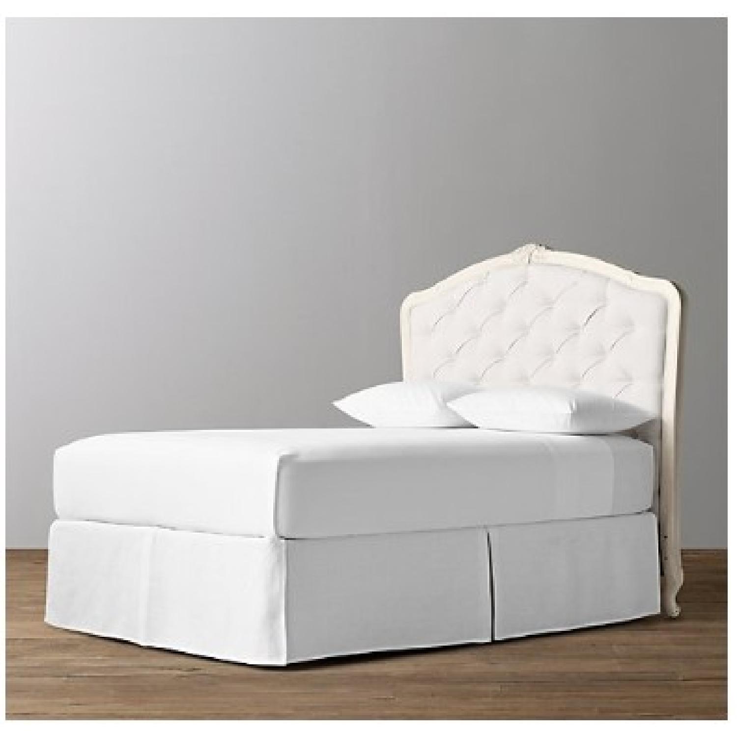 Restoration Hardware Metal Frame w/ Colette Tufted Headboard - image-3