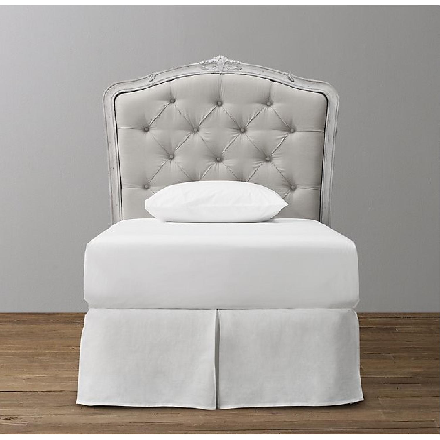 Restoration Hardware Metal Frame w/ Colette Tufted Headboard - image-4