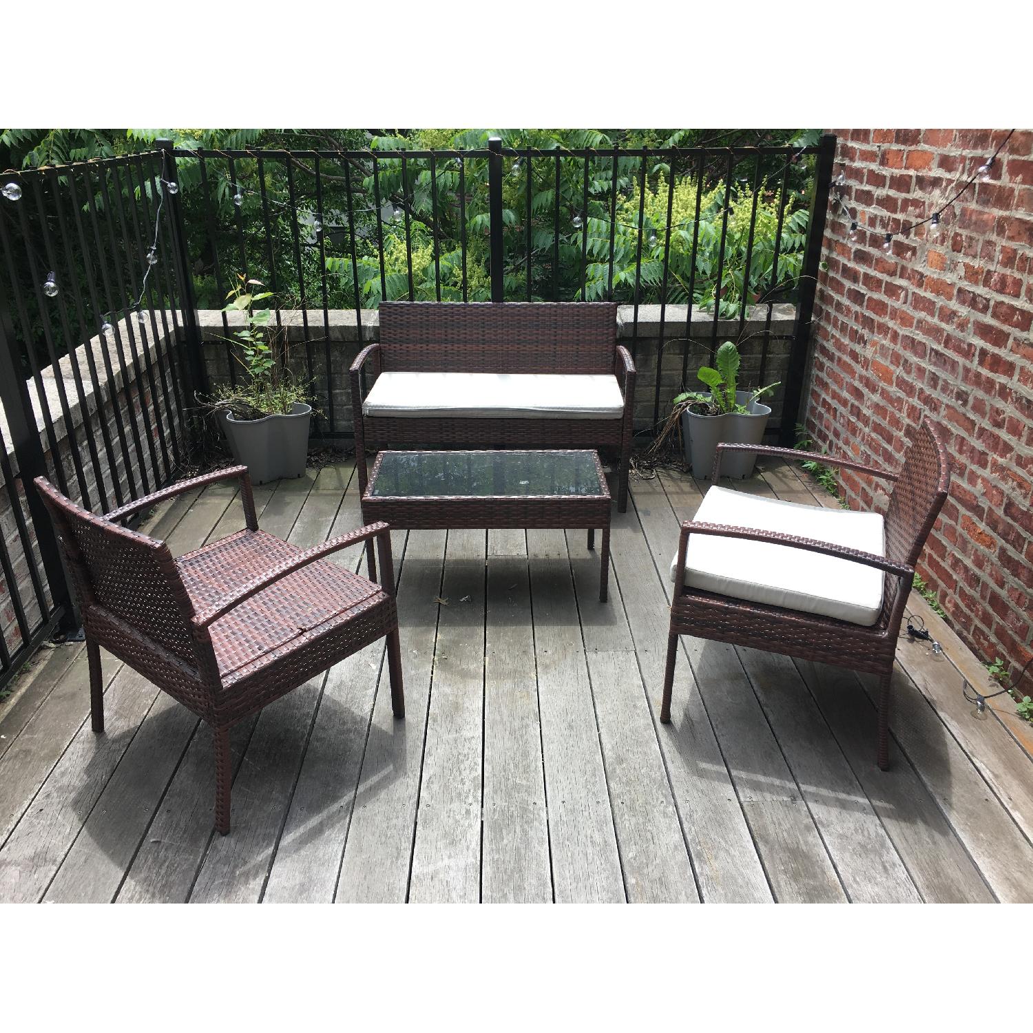 Thy-Hom Teaset 4 Piece All-Weather Patio Conversation Set - image-1