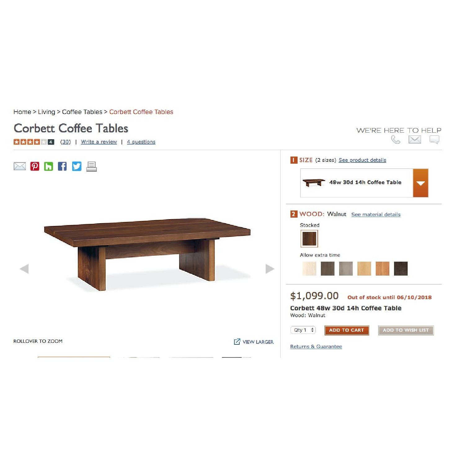 Room & Board Corbett Coffee Table - image-3