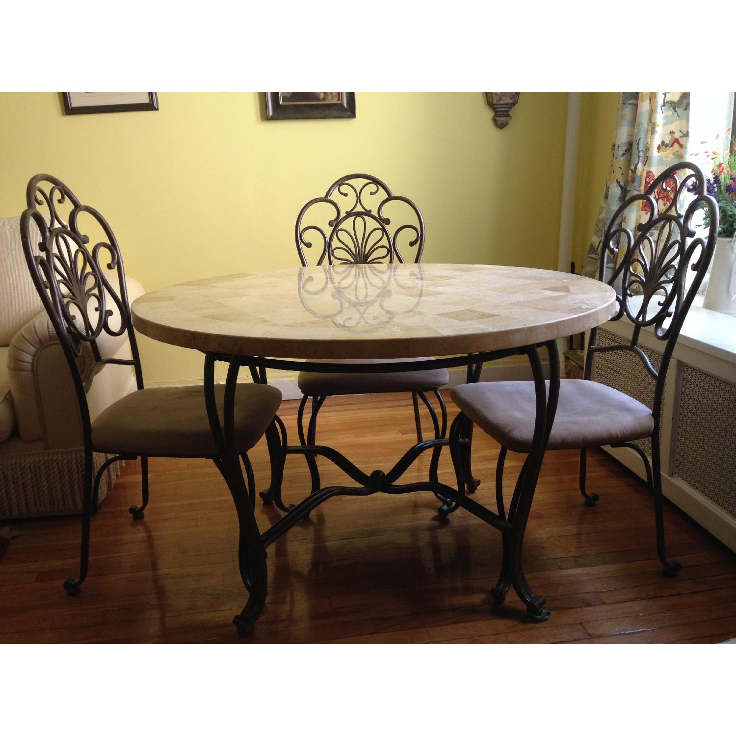 Round Dining Table w/ 4 Chairs - image-2