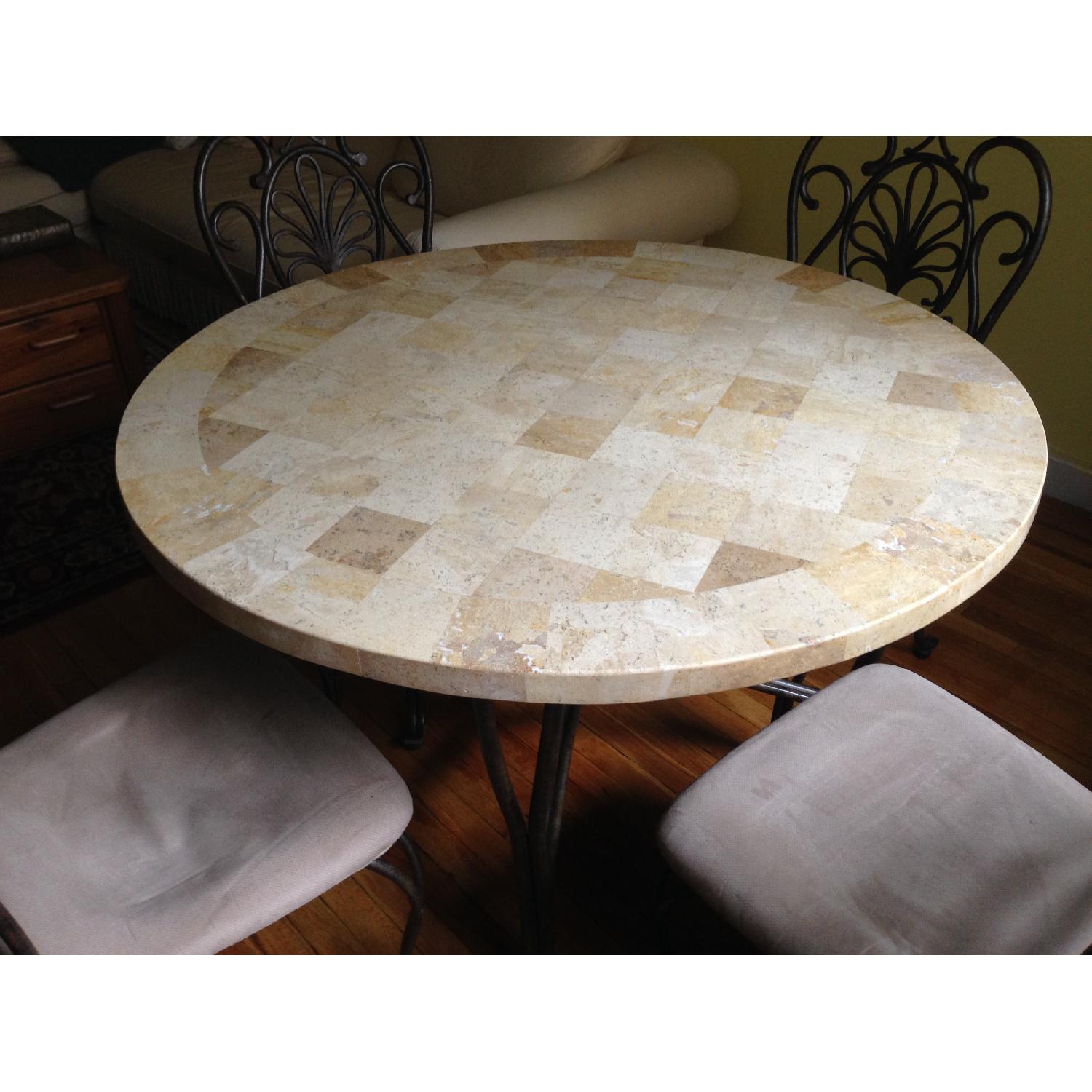 Round Dining Table w/ 4 Chairs - image-5
