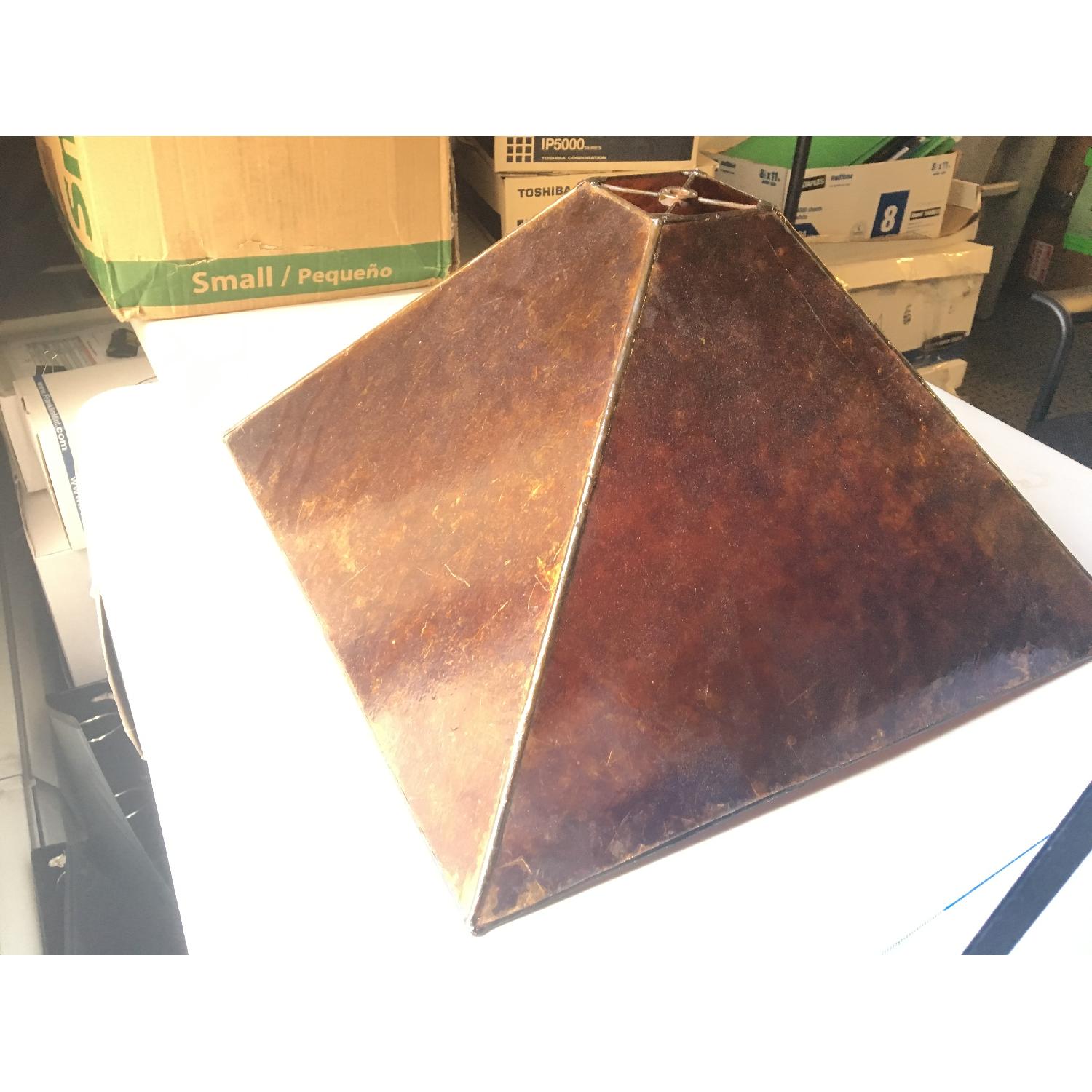 Franz GT Kessler Designs Mica Antique Amber Lamp Shade - image-1