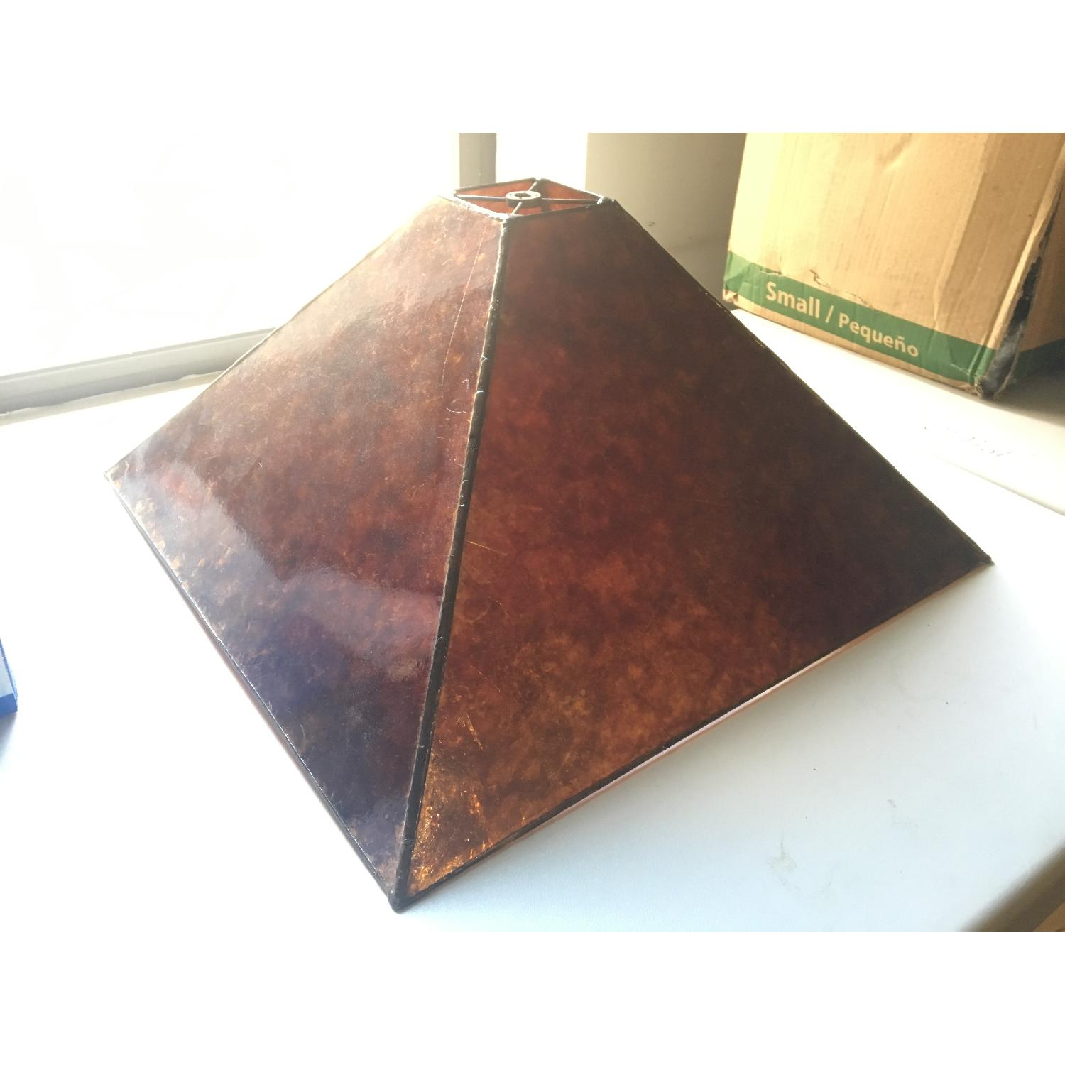 Franz GT Kessler Designs Mica Antique Amber Lamp Shade - image-4