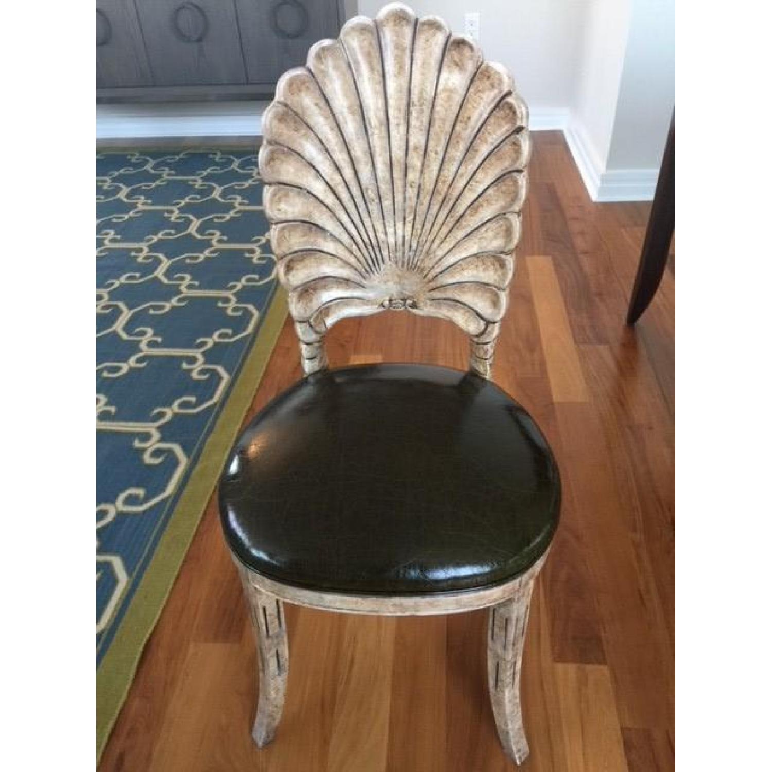 Shell Backed Vintage Art Deco Style Shell Backed Chairs - AptDeco