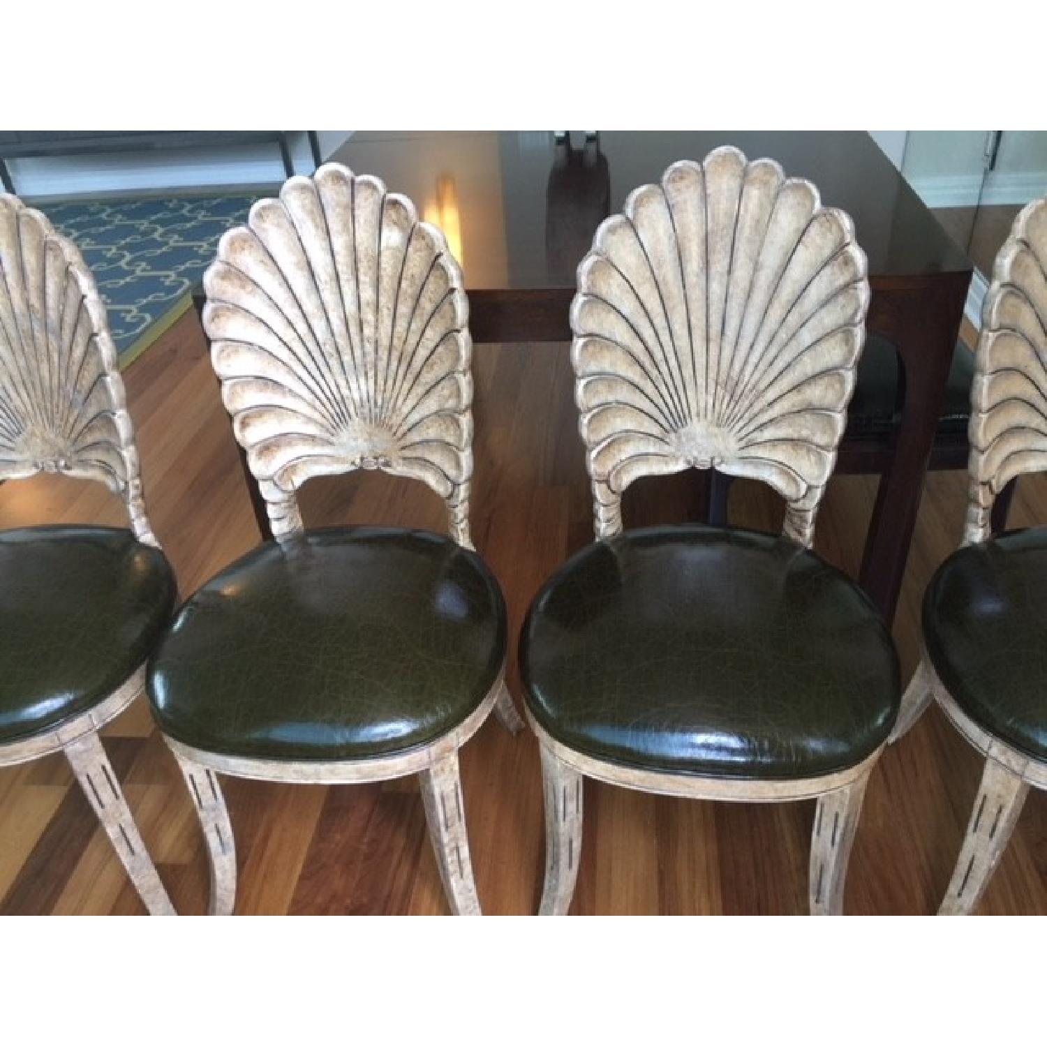 Shell Backed Vintage Art Deco Style Shell Backed Chairs - AptDeco