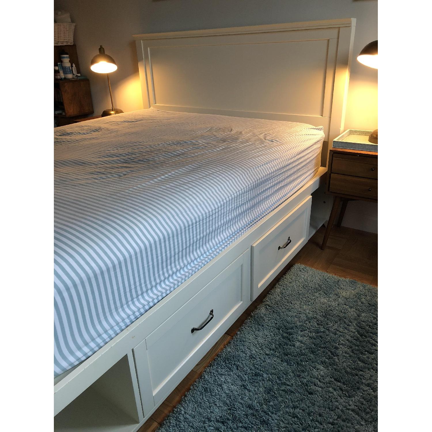 Pottery Barn Teen Queen Hampton Storage Bed - image-3