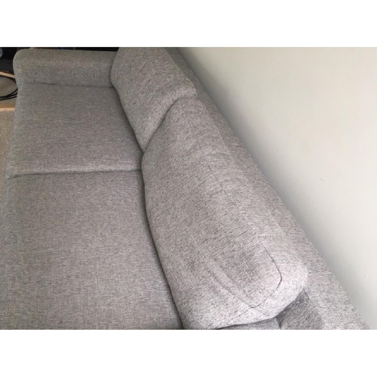 West Elm Eddy Sofa in Deco Weave Feather Gray - image-2