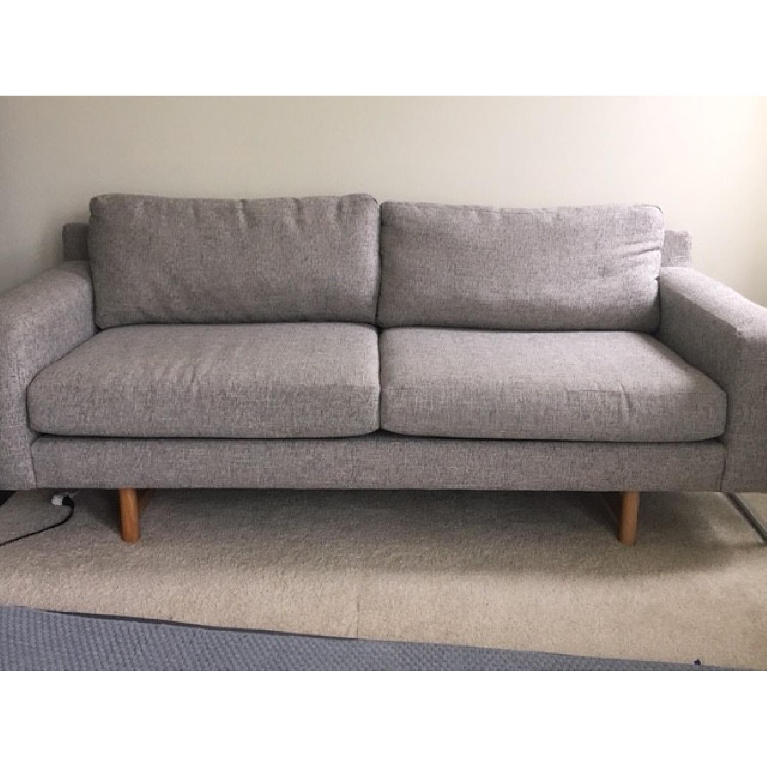 West Elm Eddy Sofa in Deco Weave Feather Gray - image-5