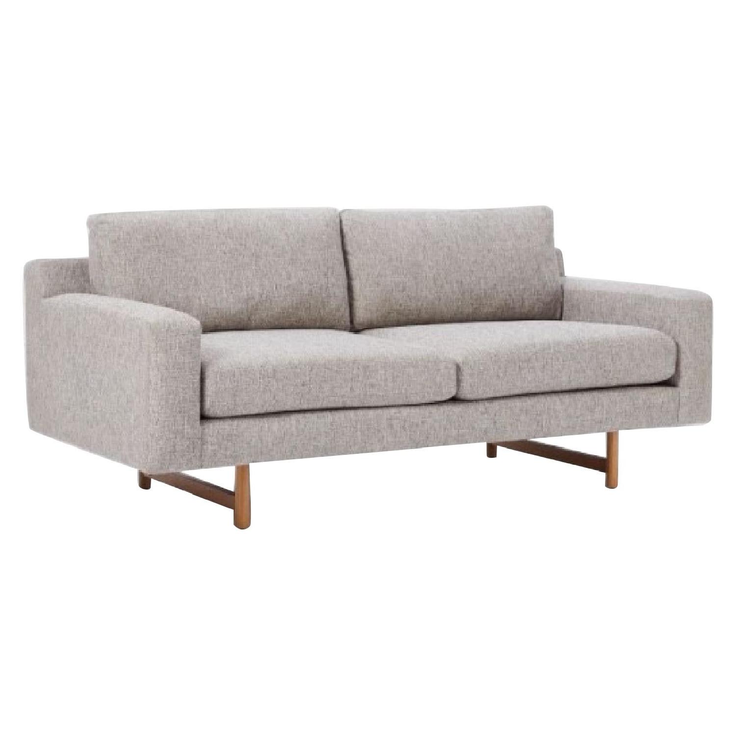 West Elm Eddy Sofa in Deco Weave Feather Gray - image-0