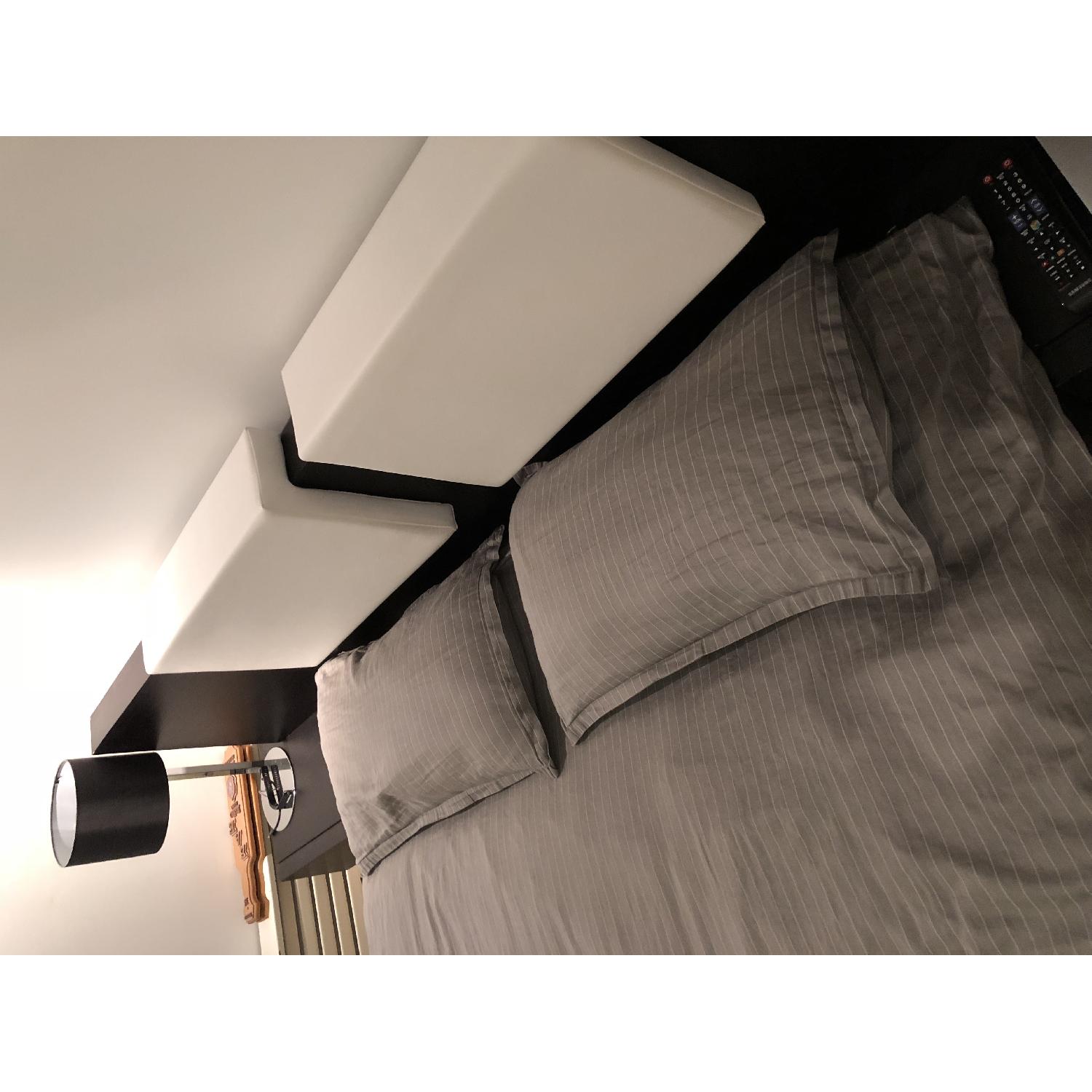 Modloft Furniture Monroe Queen Bed w/ Floating Nightstands - image-4