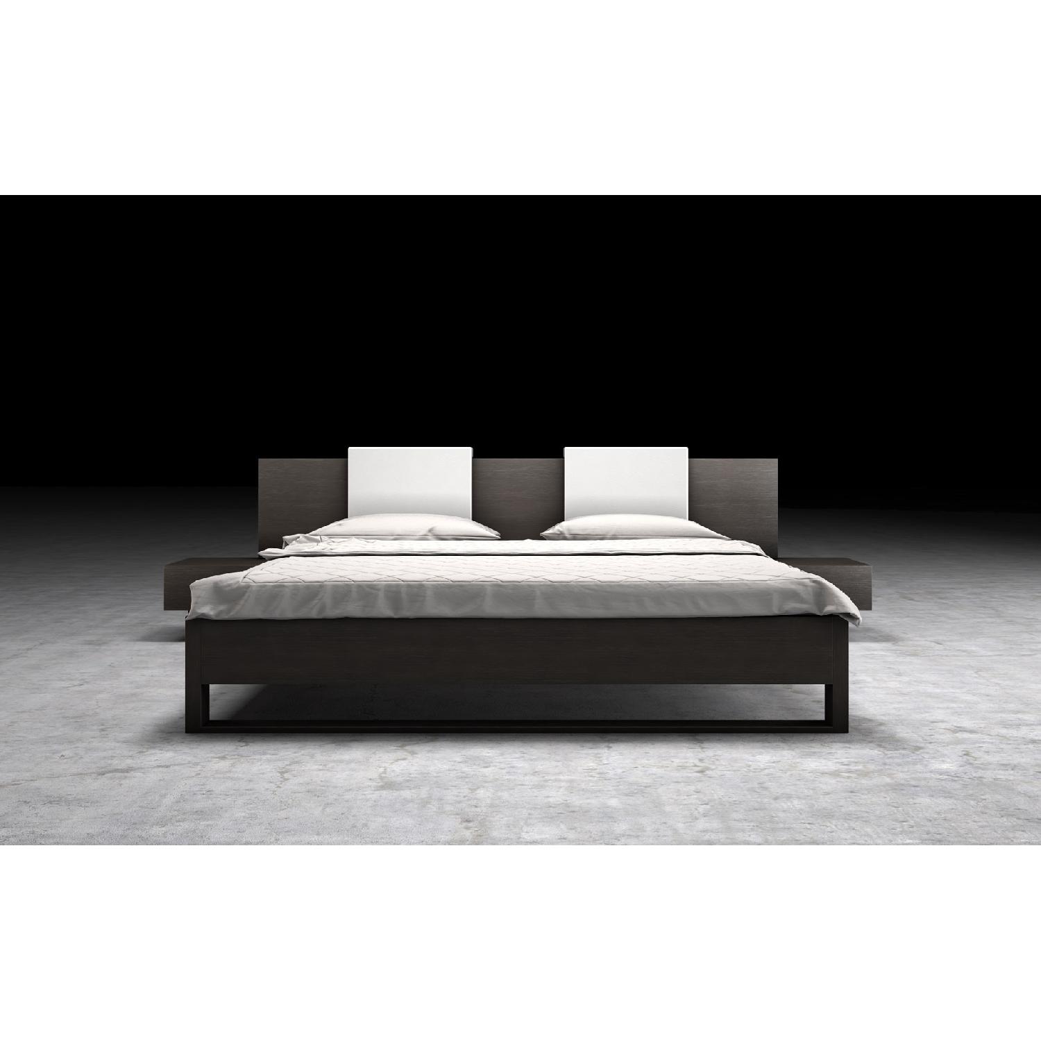 Modloft Furniture Monroe Queen Bed w/ Floating Nightstands - image-7