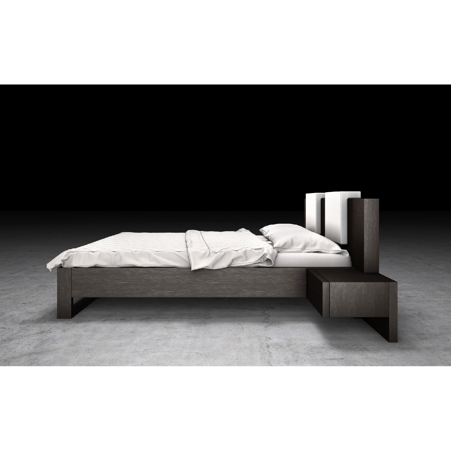 Modloft Furniture Monroe Queen Bed w/ Floating Nightstands - image-9