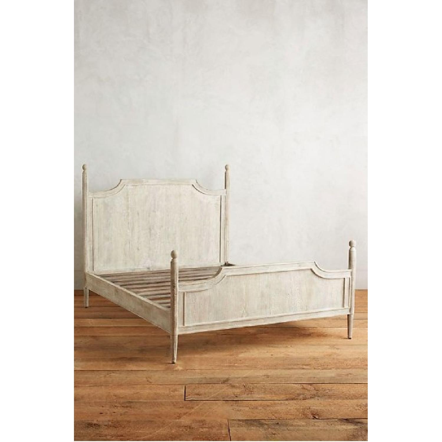 Anthropologie Washed Wood Queen Bed - image-2