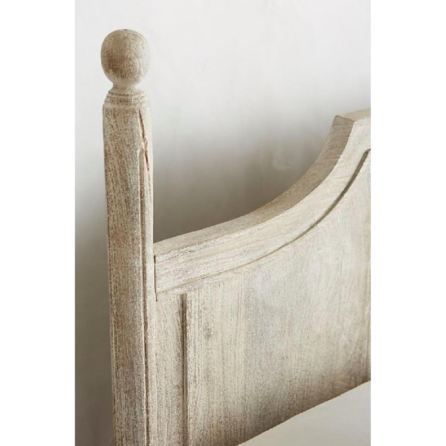 Anthropologie Washed Wood Queen Bed - image-3