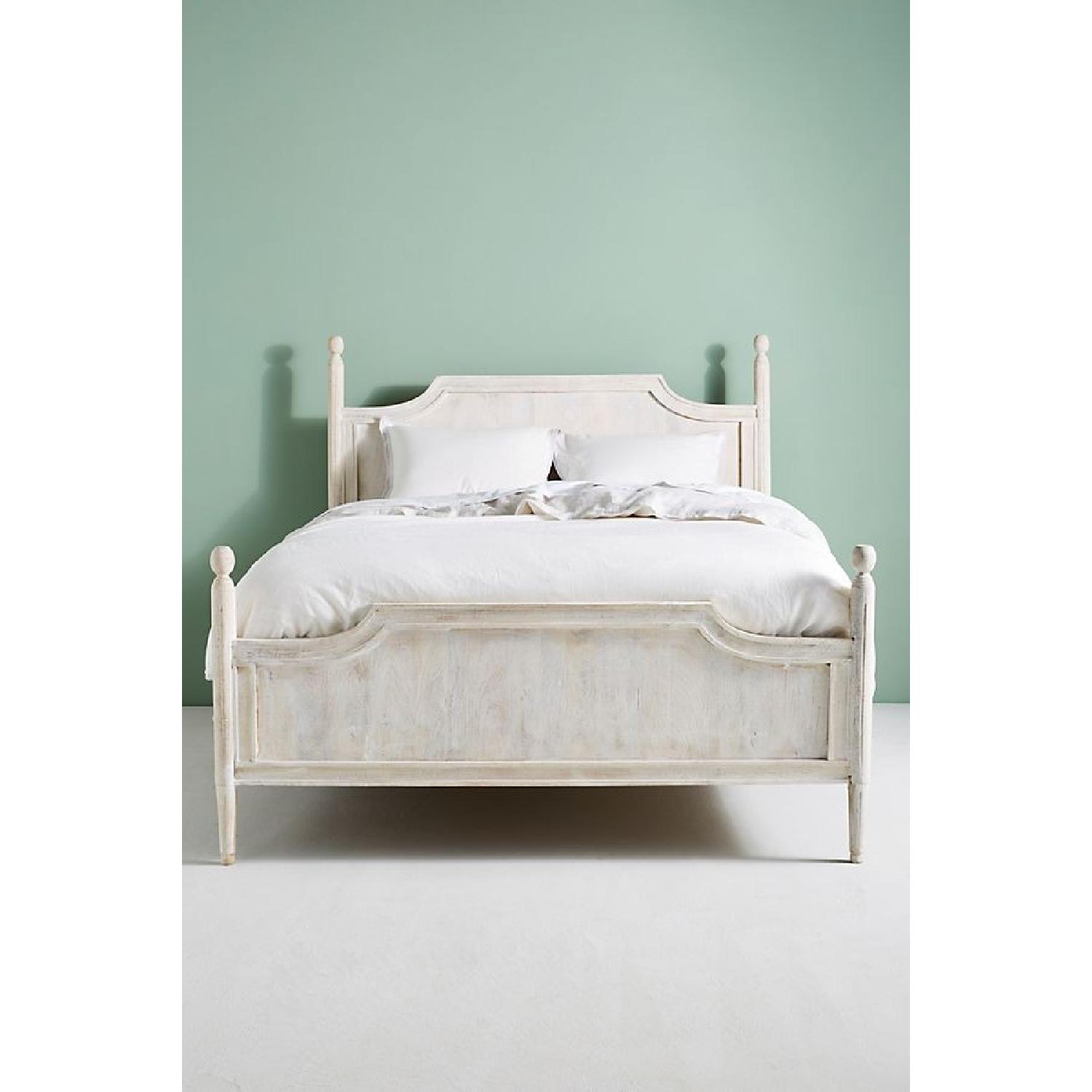 Anthropologie Washed Wood Queen Bed - image-6