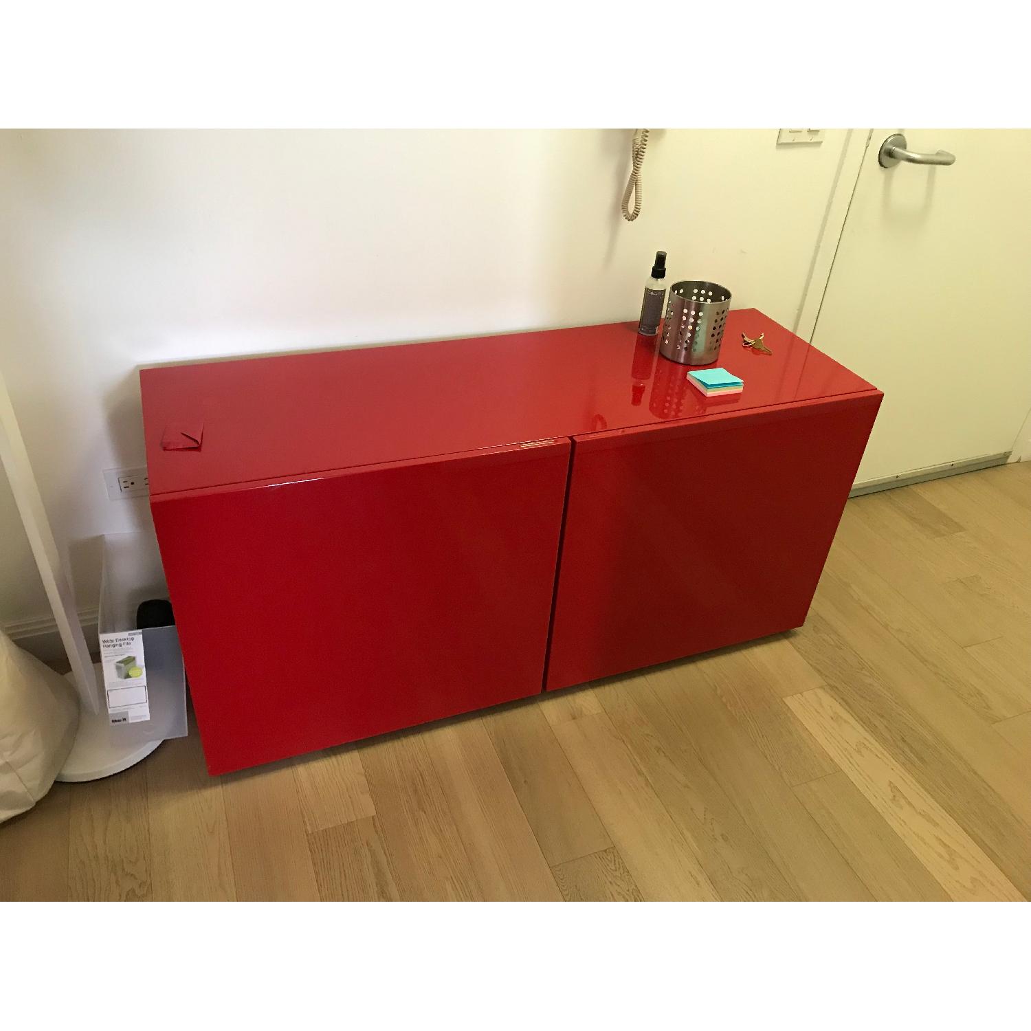 CB2 Fuel Red TV unit AptDeco