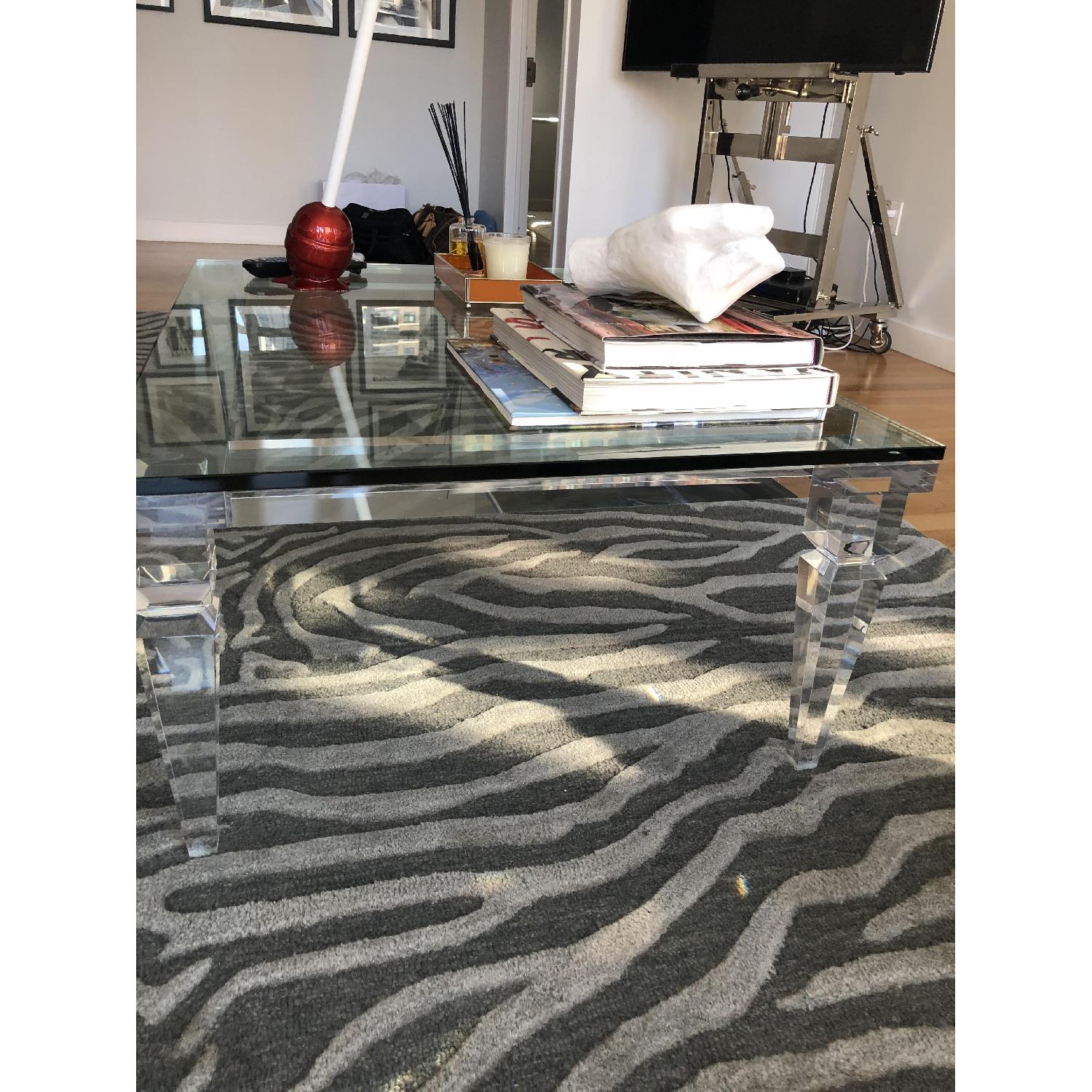 Interlude Home Savannah Acrylic & Glass Coffee Table - image-1