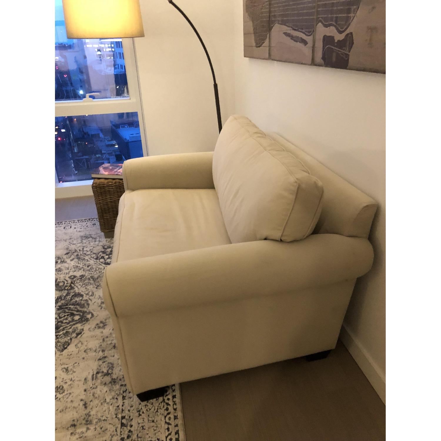 Pottery Barn Buchanan Roll Arm Upholstered Twin Sleeper Sofa - image-2