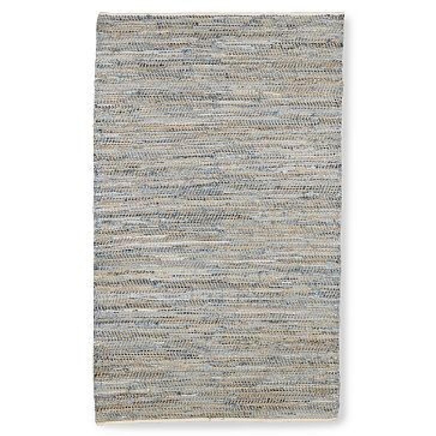 West Elm Recycled Denim Jute Rug - image-0