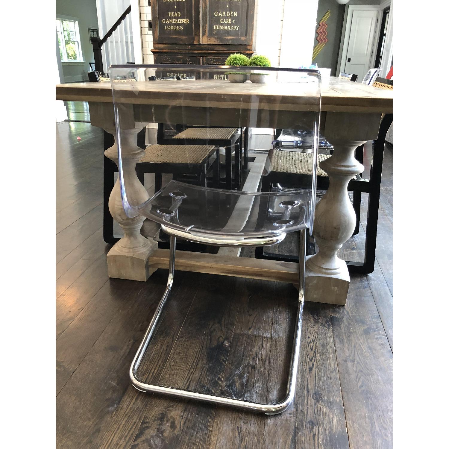 CB2 Lucite Dining Chairs - image-2