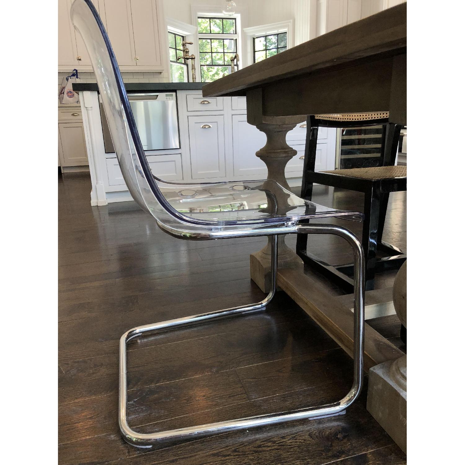 CB2 Lucite Dining Chairs - image-3