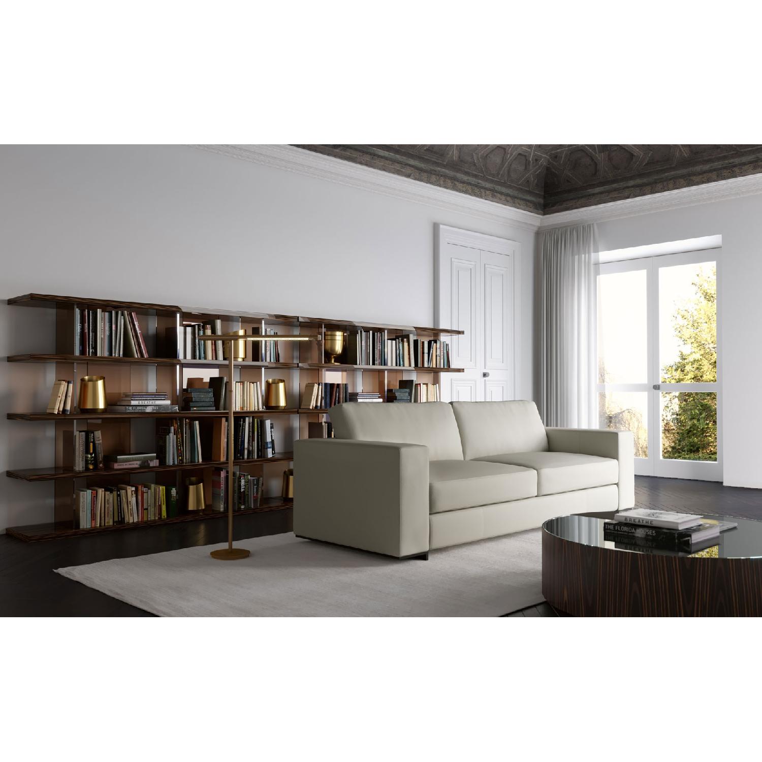 Modloft Renwick Modern Grey Leather Sofa - image-4