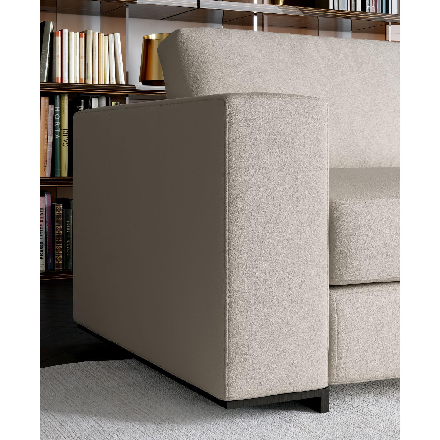 Modloft Renwick Modern Grey Leather Sofa - image-5