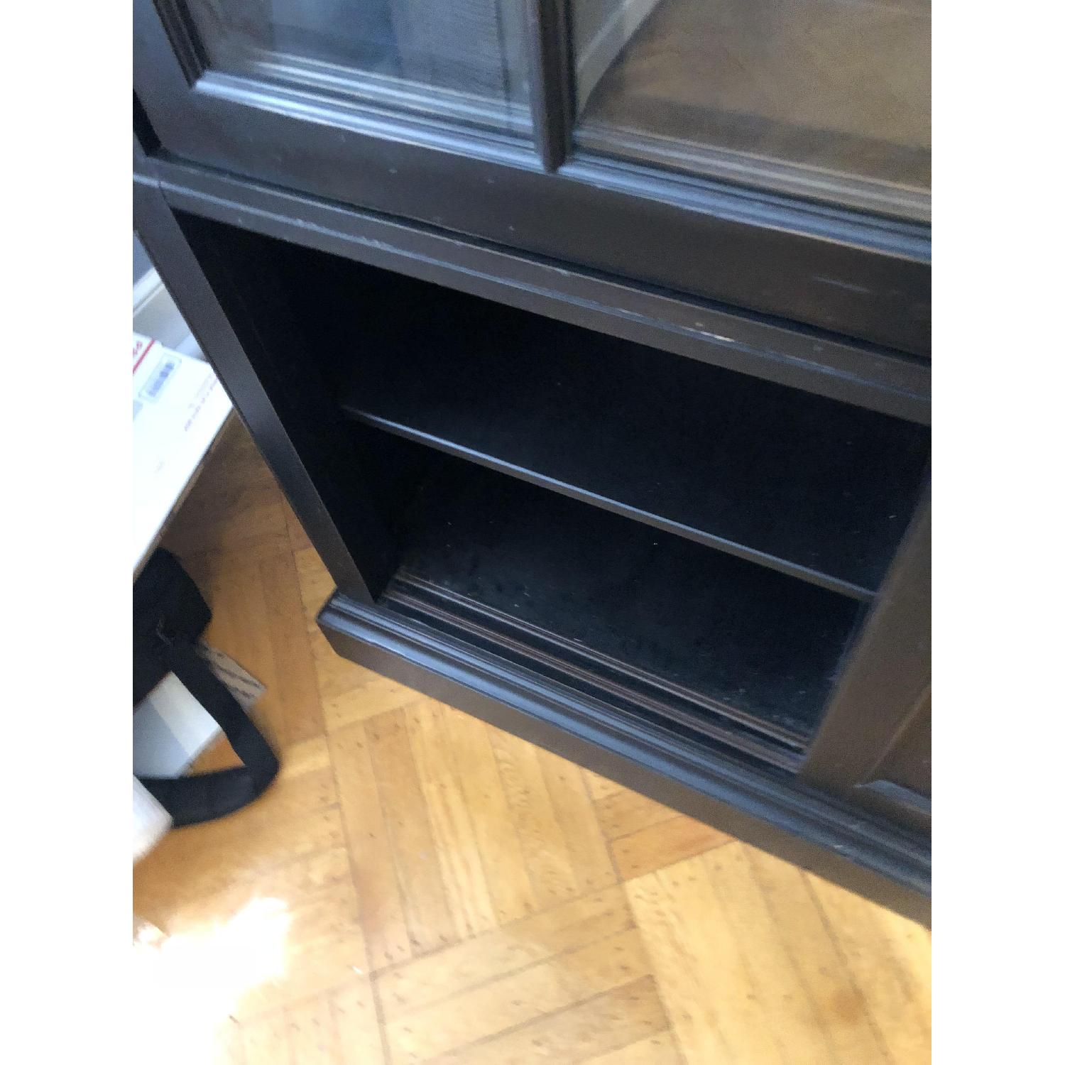 Ethan Allen Black China Cabinet - image-7