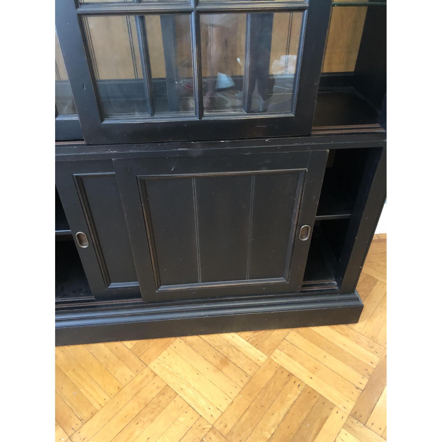 Ethan Allen Black China Cabinet - image-8