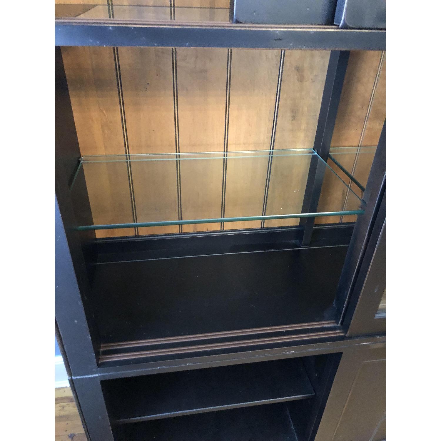 Ethan Allen Black China Cabinet - image-10