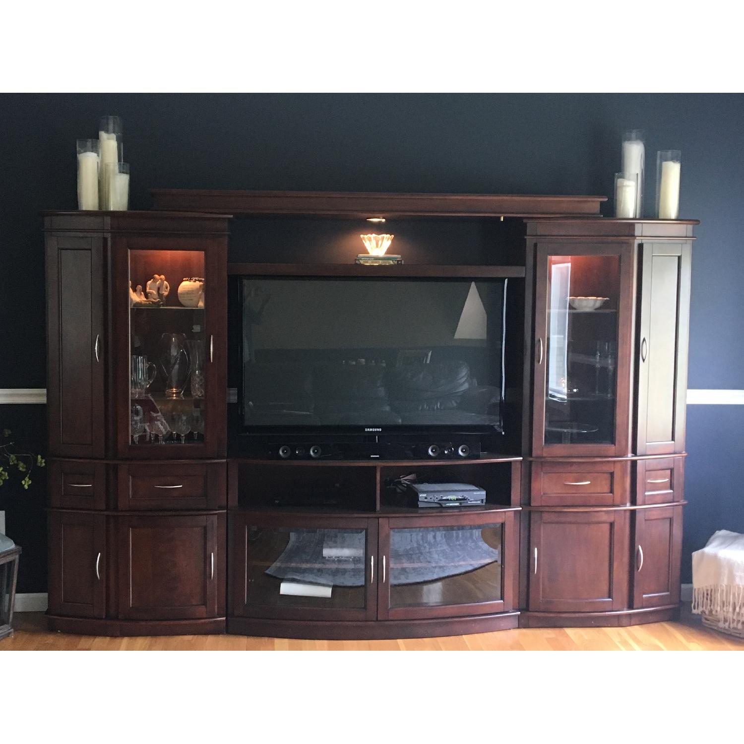 Raymour & Flannigan Entertainment Center w/ Storage - image-1