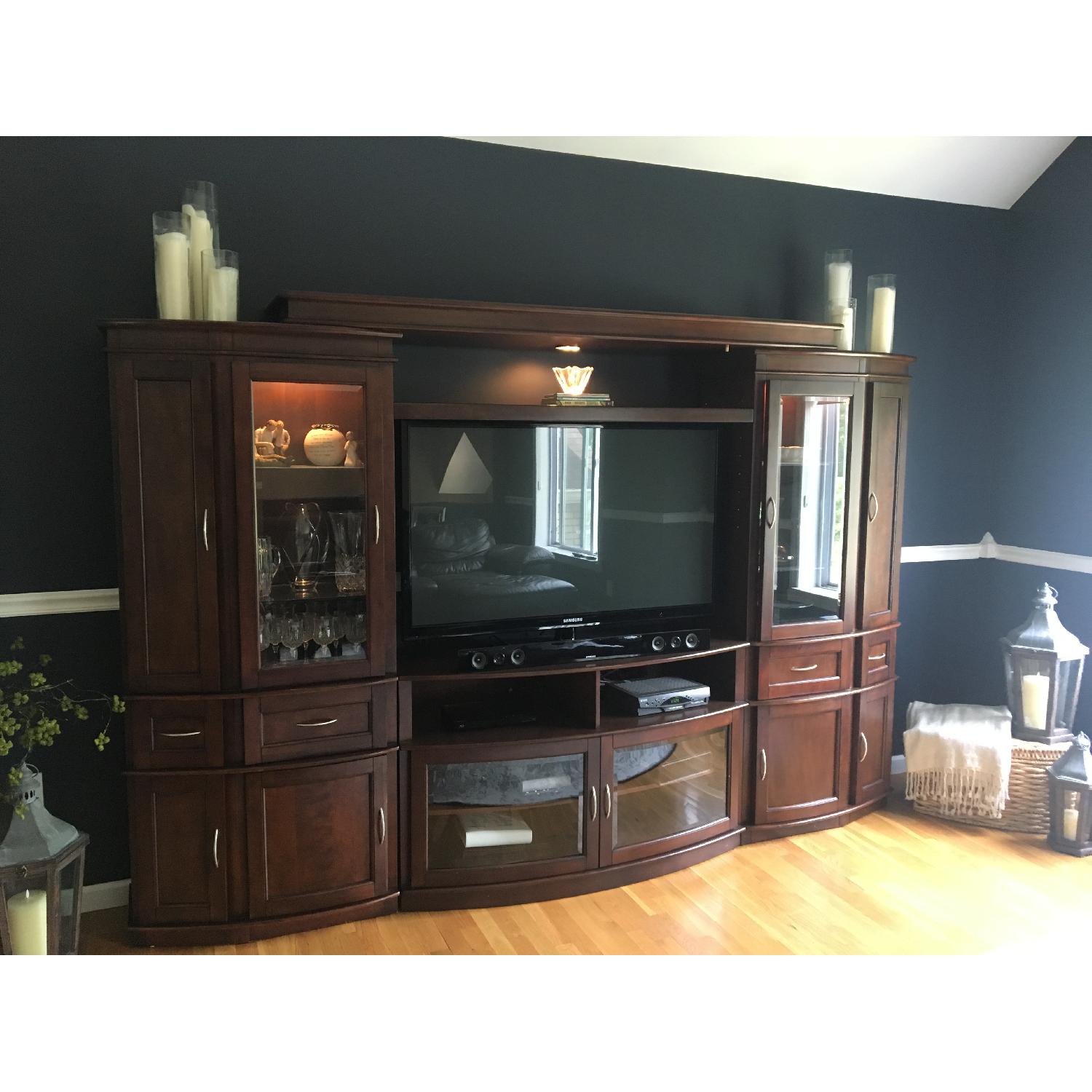 Raymour & Flannigan Entertainment Center w/ Storage - image-2