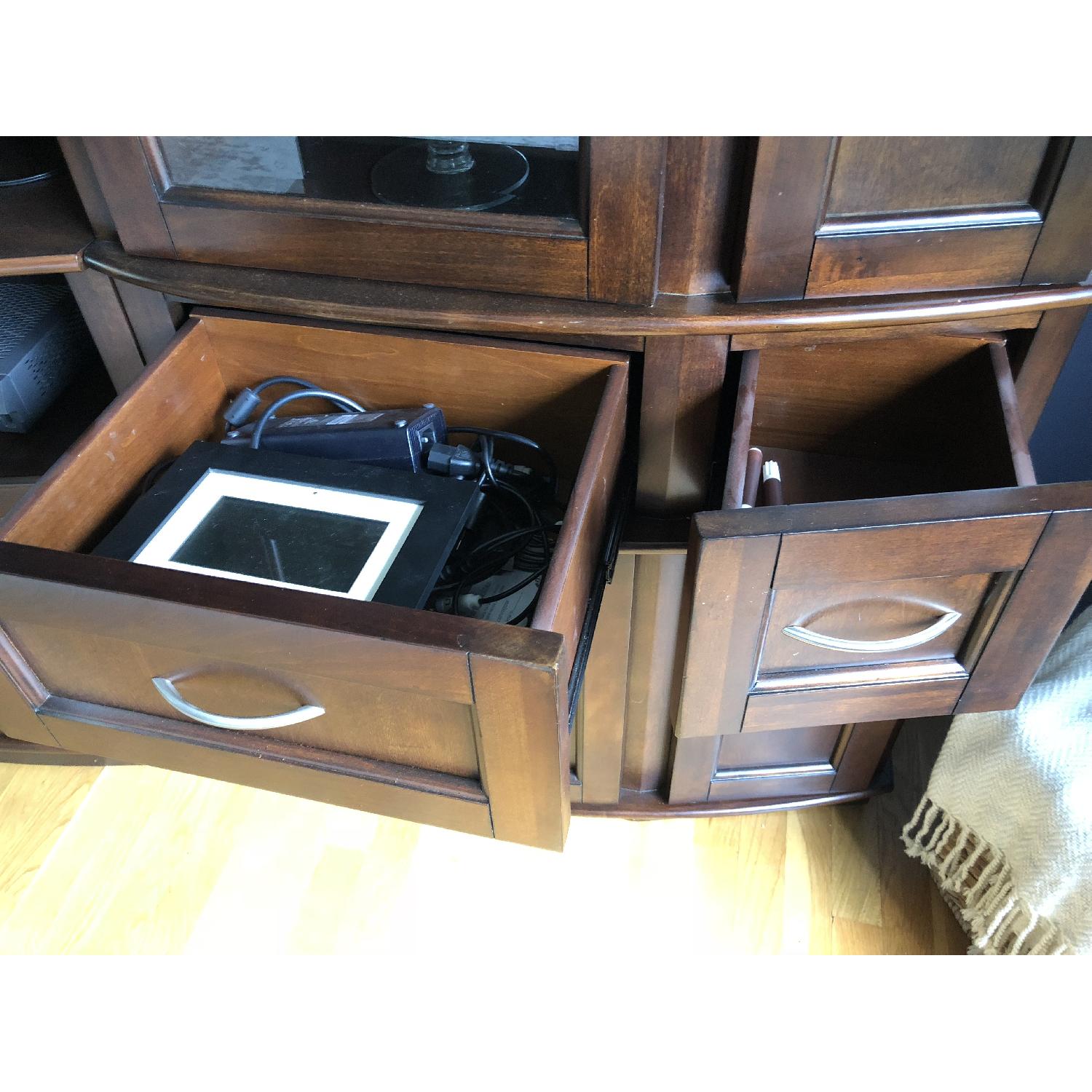 Raymour & Flannigan Entertainment Center w/ Storage - image-7
