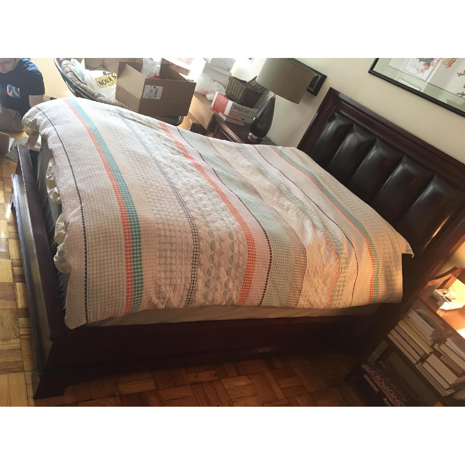 Shermag Bourbon Street Full Size Bed Frame w/ Headboard - image-1