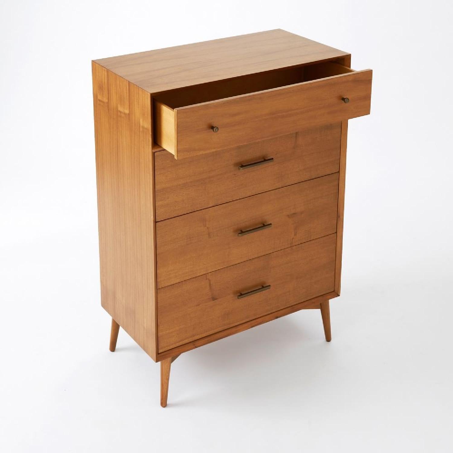 West Elm Mid-Century 4-Drawer Dresser in Acorn - image-5