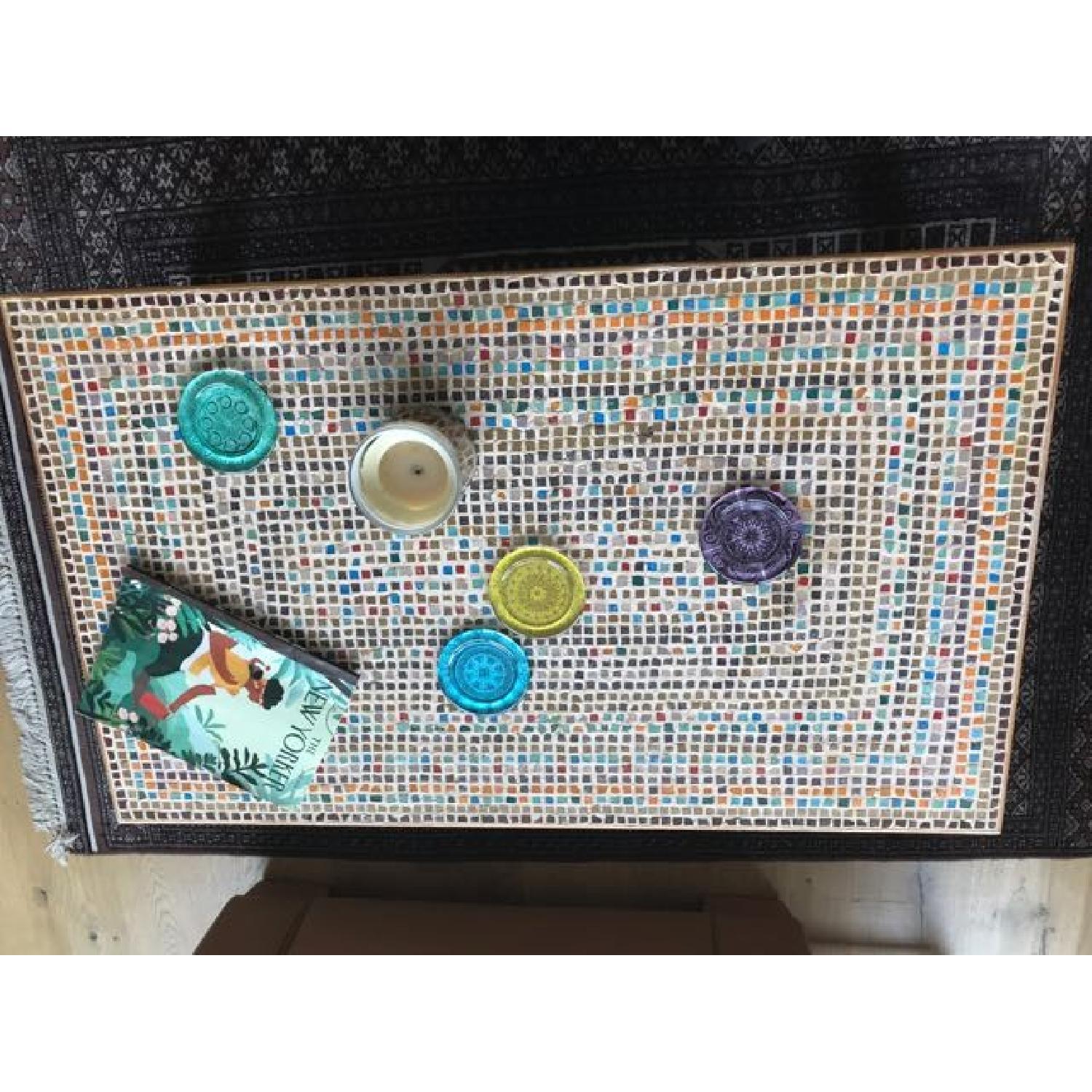Colored Top Coffee Table - image-1
