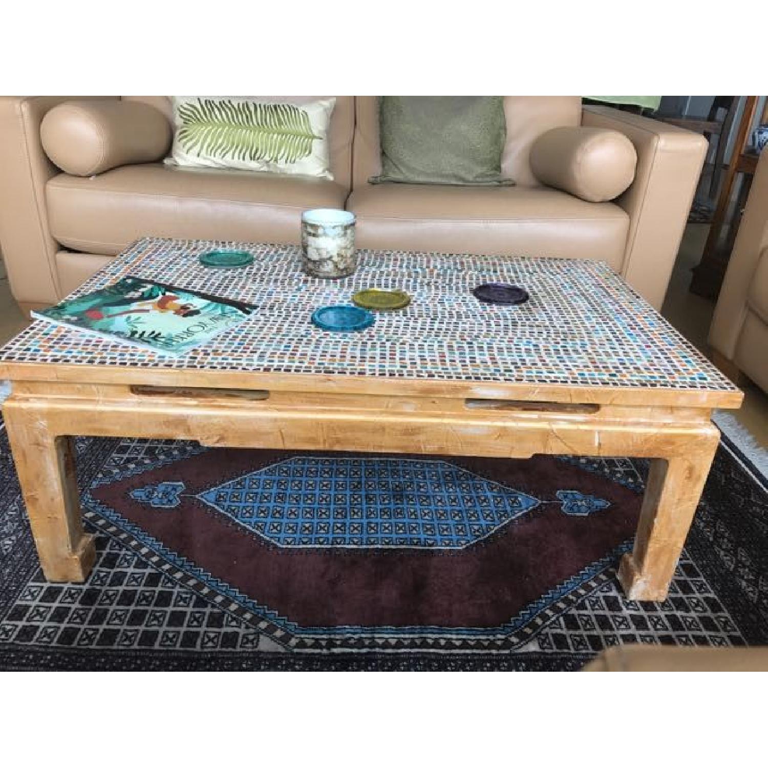 Colored Top Coffee Table - image-2