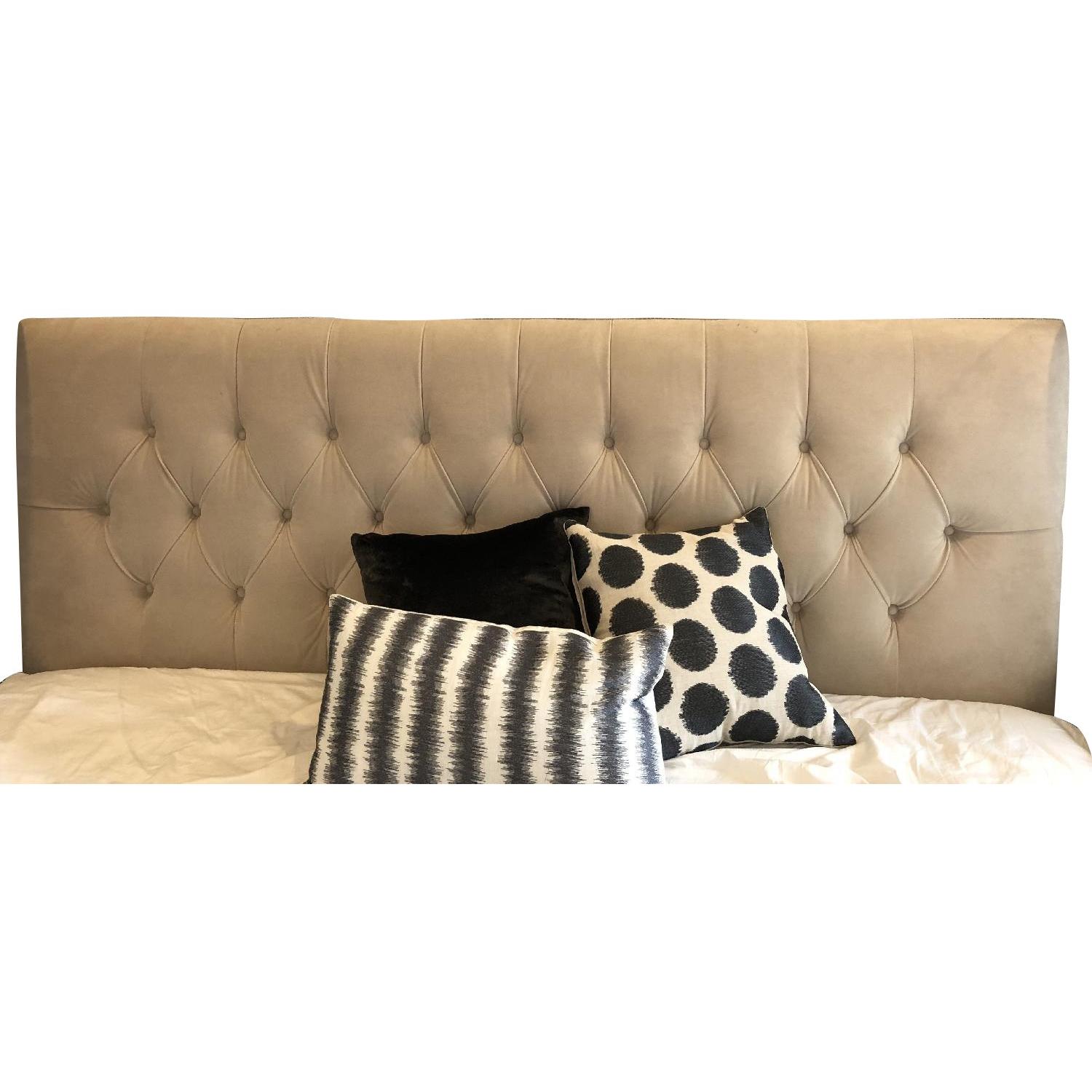 Nate Berkus Tufted King Size Headboard AptDeco