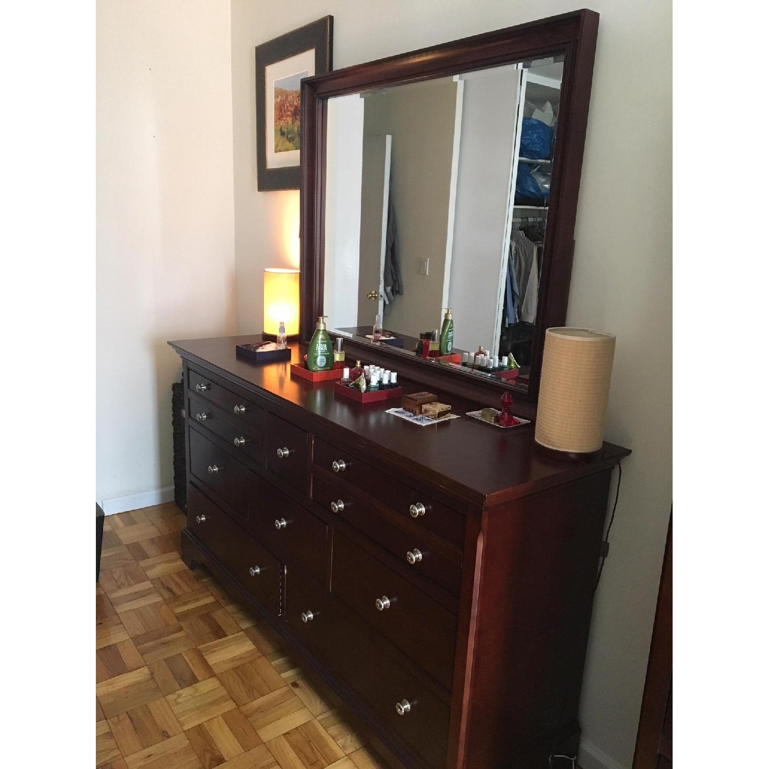 Shermag Bourbon Street 8-Drawer Dresser w/ Mirror - image-2