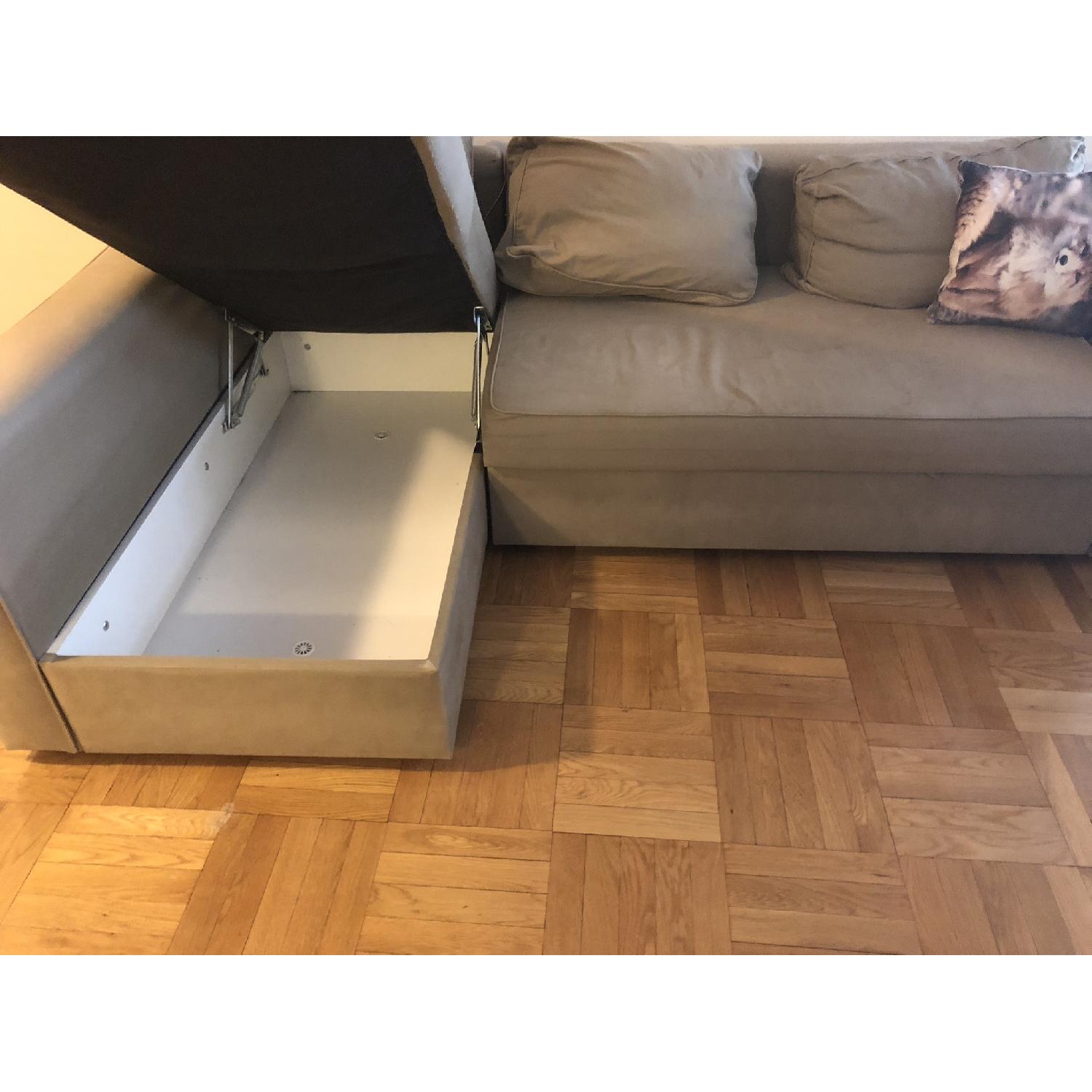 Ikea Manstad Sleeper Sectional Sofa - image-2