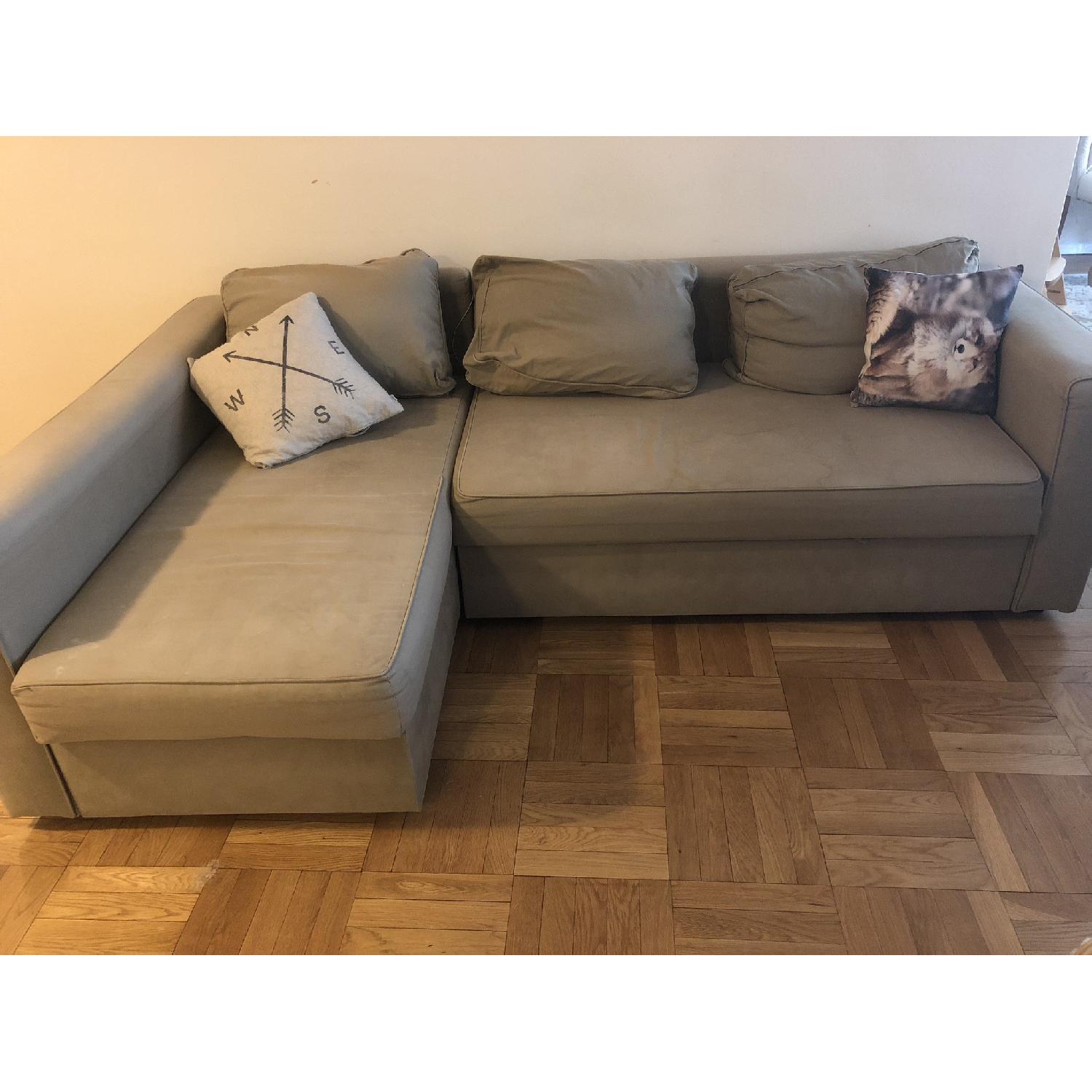 Ikea Manstad Sleeper Sectional Sofa - image-3