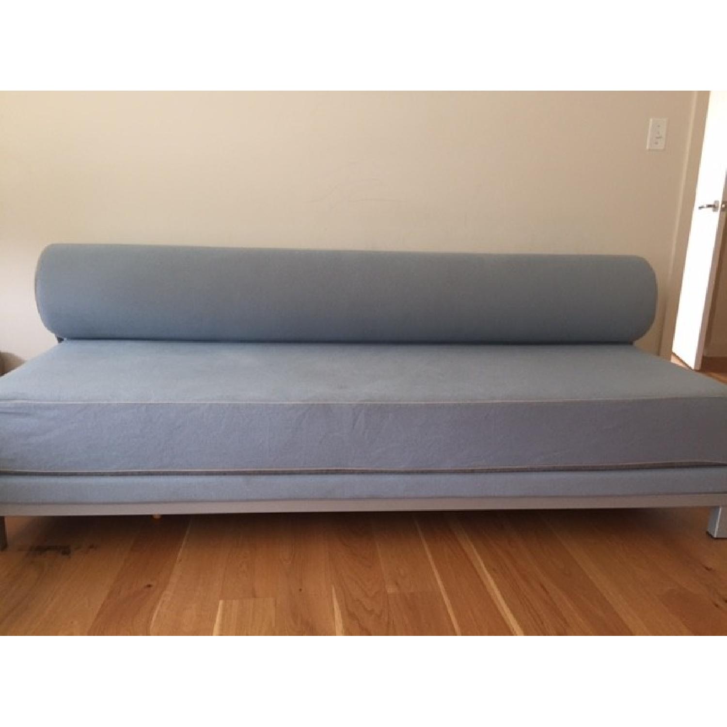 Design Within Reach Twilight Sleeper Sofa in Light Blue - image-1