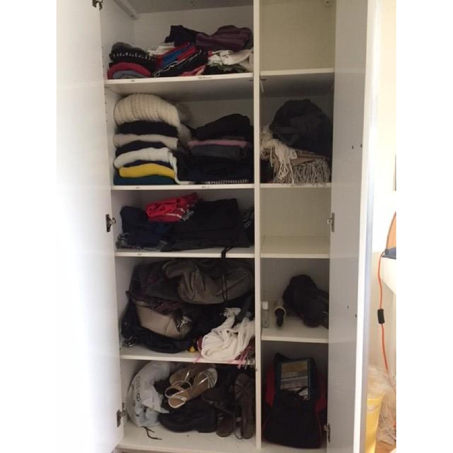 CB2 Monolith Wardrobe in White AptDeco