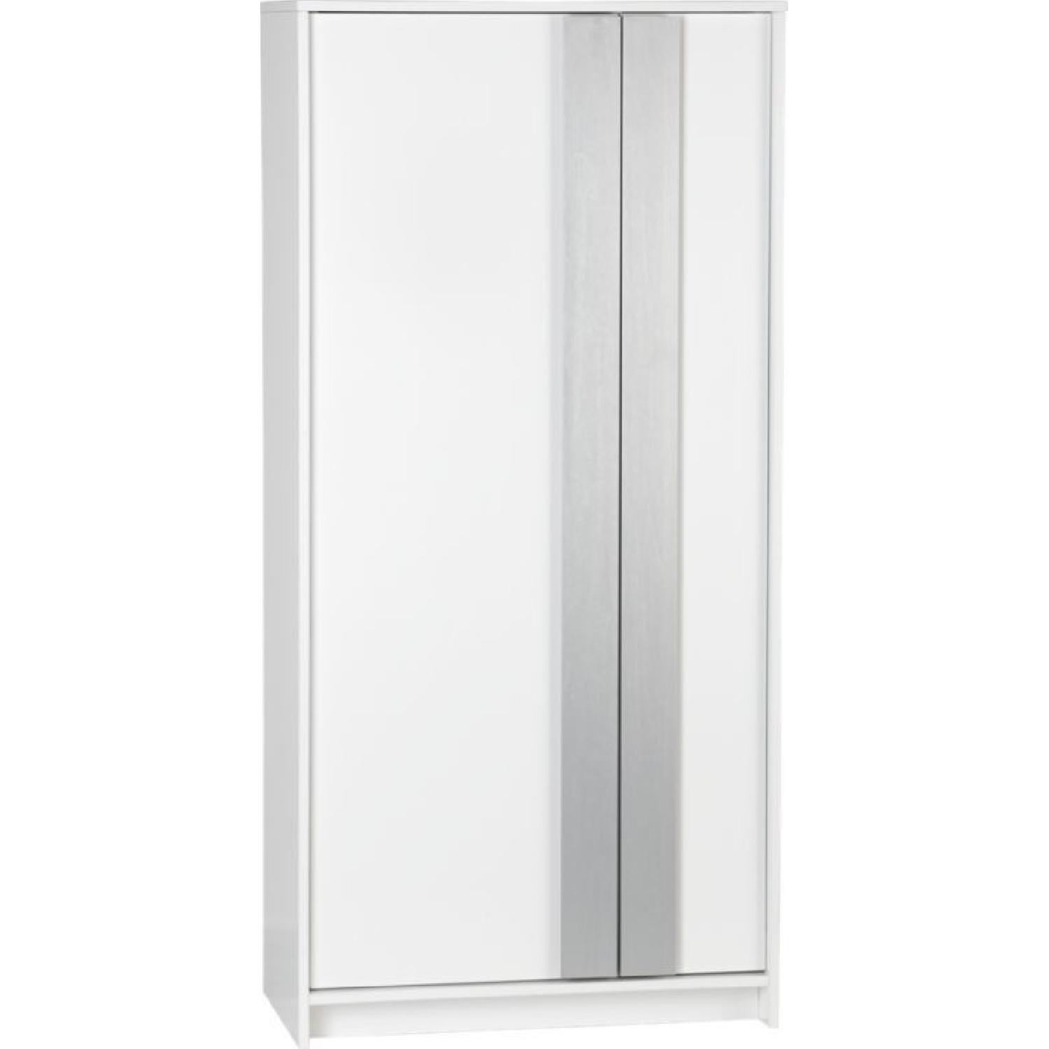 CB2 Monolith Wardrobe in White AptDeco