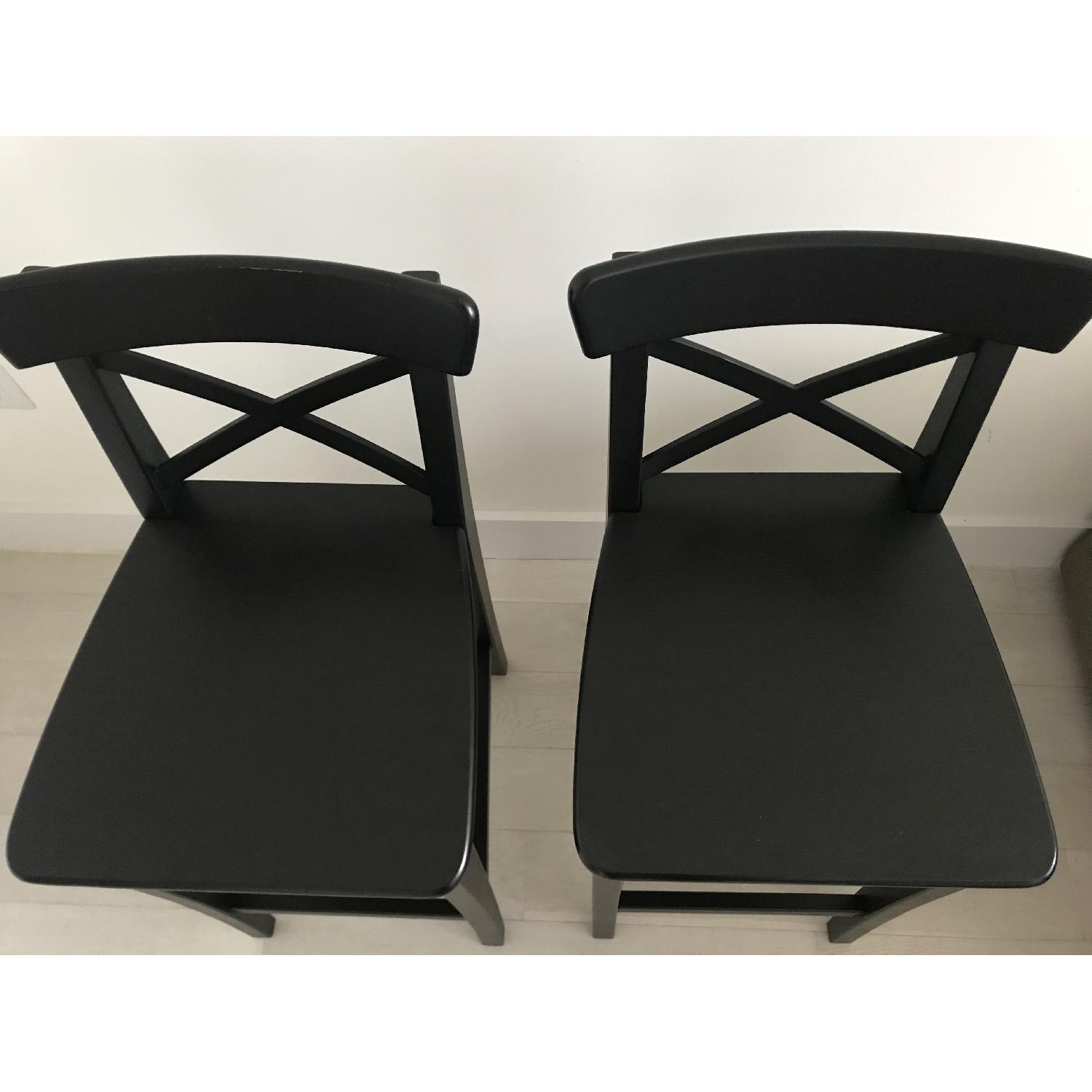 Ikea Ingolf Bar Stools w/ Backrest - image-4