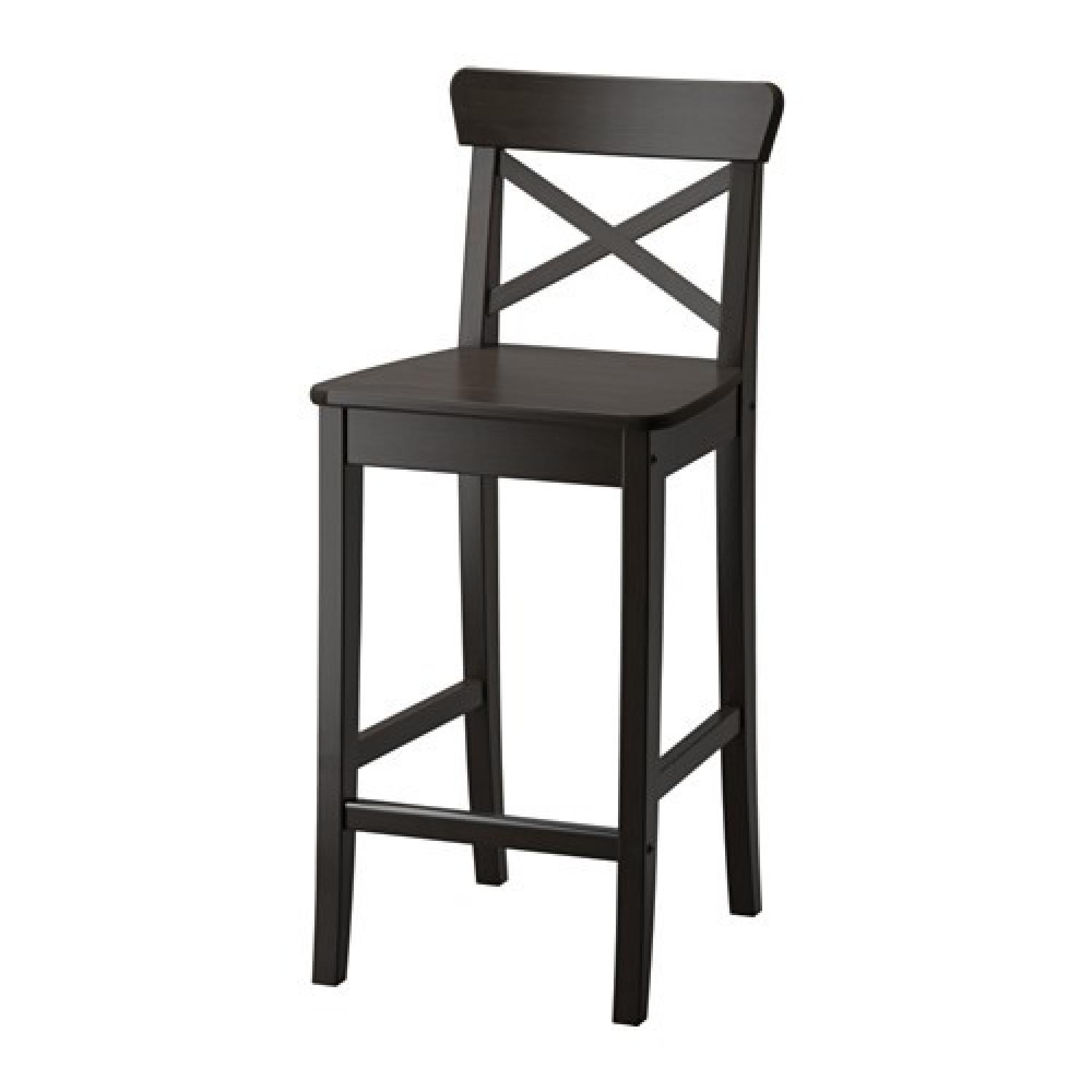 Ikea Ingolf Bar Stools w/ Backrest - image-0