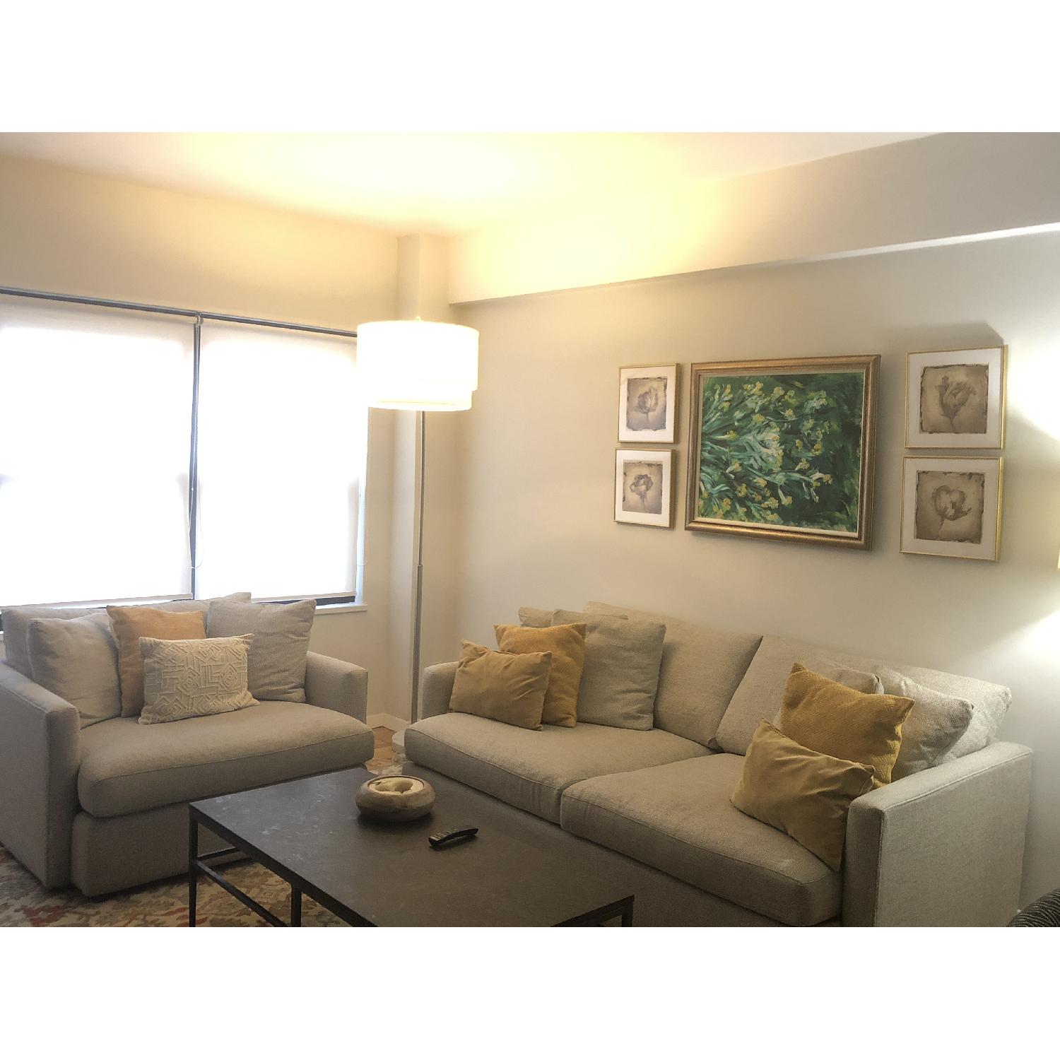 Crate & Barrel Lounge II Apartment Sofa - image-1
